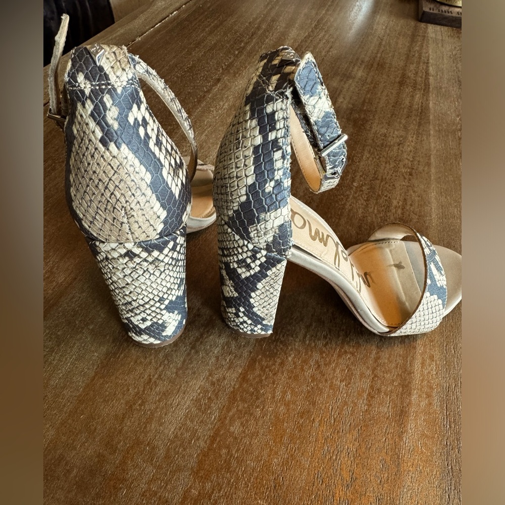 Sam Edelman faux snakeskin heels